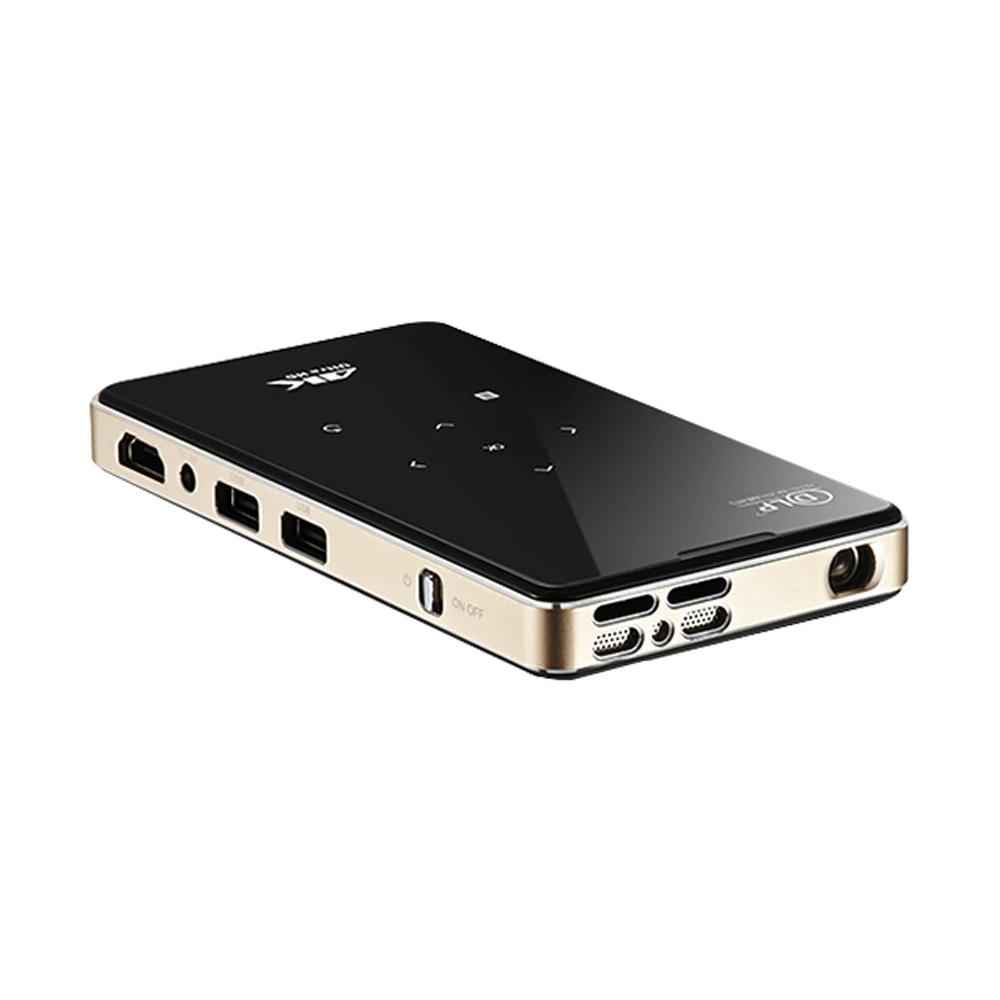 Mini Smart HD 4K DLP palm Projector 120 inch P09 Android 9.0 4000mAh battery T972 quad core 1G 8G for game player