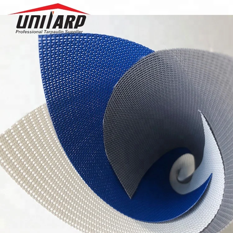 Unitarp 18 унций, сверхпрочная ПВХ Виниловая покрытая Теслин цветная сетчатая ткань для покрытия грузовика