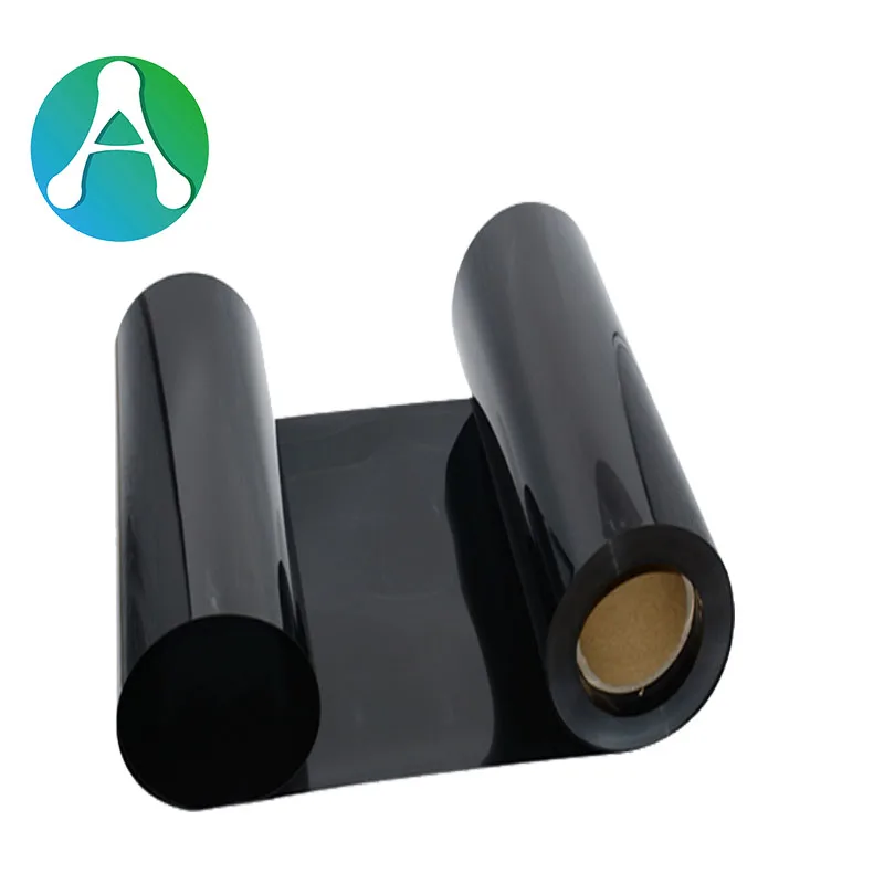 
0.5mm Glossy Black Finish PVC Film PVC Plastic Sheet Rolls for Vacuum Forming 
