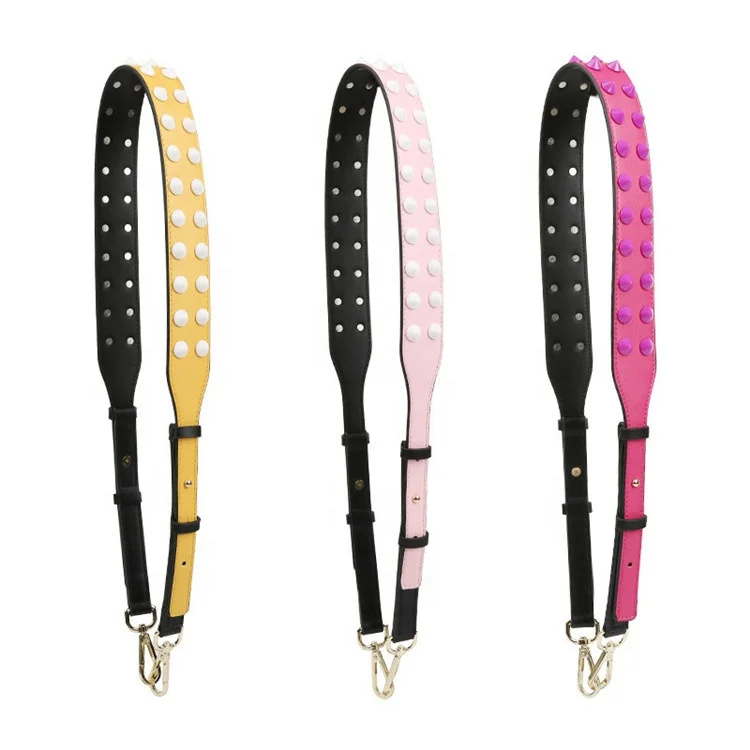 MeeTee B-S122 изготовленным на заказ логосом регулируемые плечевые сумки из натуральной кожи Аксессуары заклепки; Сумке из искусственной кожи; С ремешком