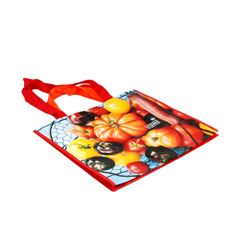 German Supermarket eco friendly promotional factory produce Hot sale 4 handles RPET tote bag for shopping