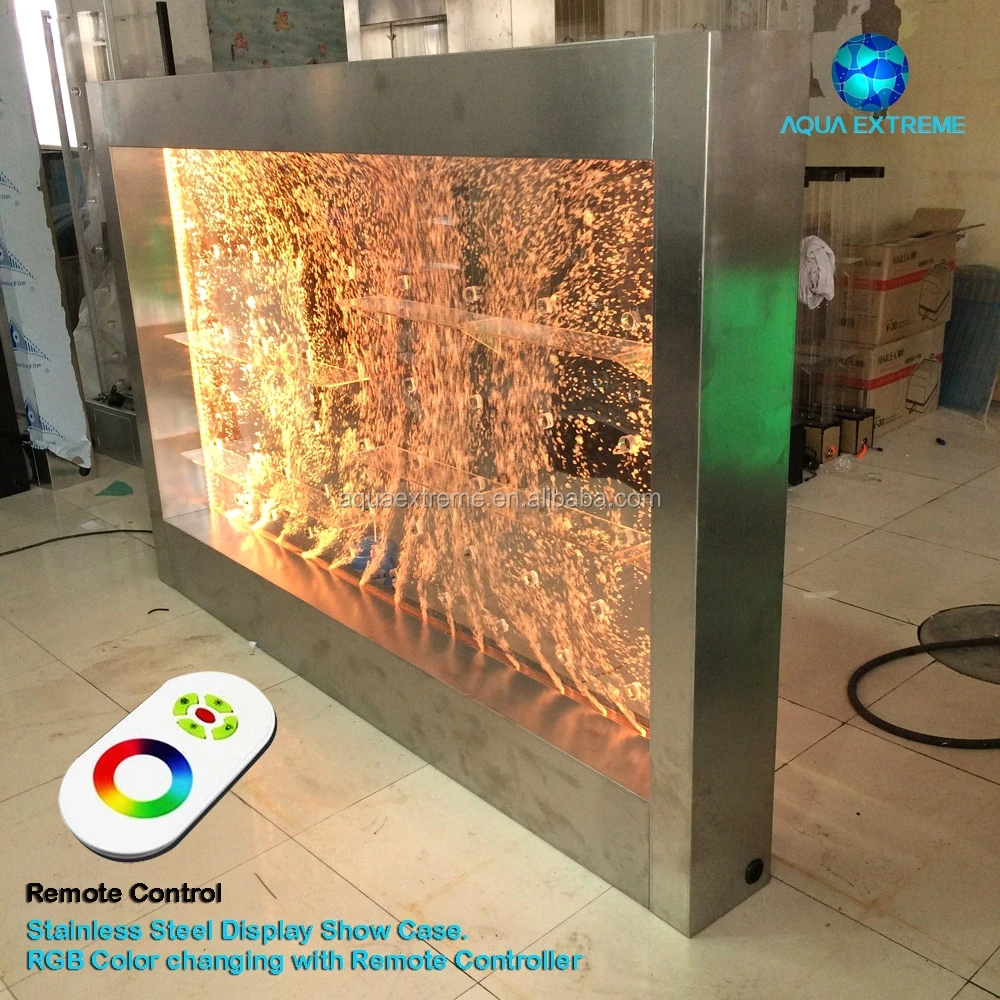 Factory Testing Bubble Wall in different Color Mode .Stainless #304 Frame