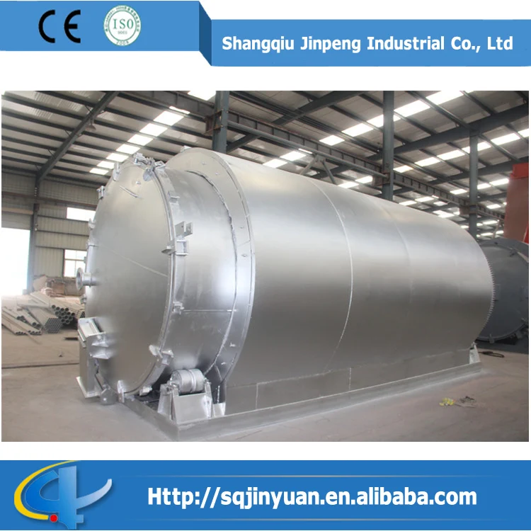 Высокая эффективность отходов шин пиролиз завод с гарантией на год