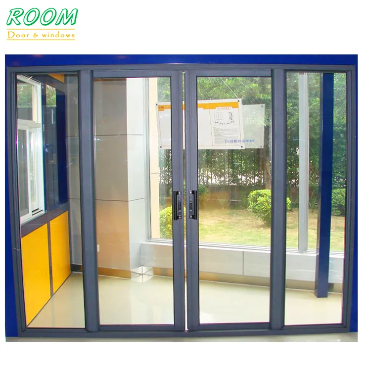 Japanese shoji aluminium sliding door with wheels