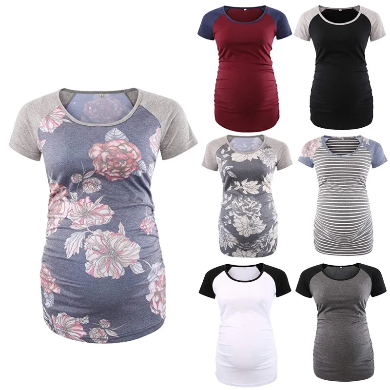 Amazon Best Selling Summer Printed Pregnant Clothes Wear   Maternity Clothing