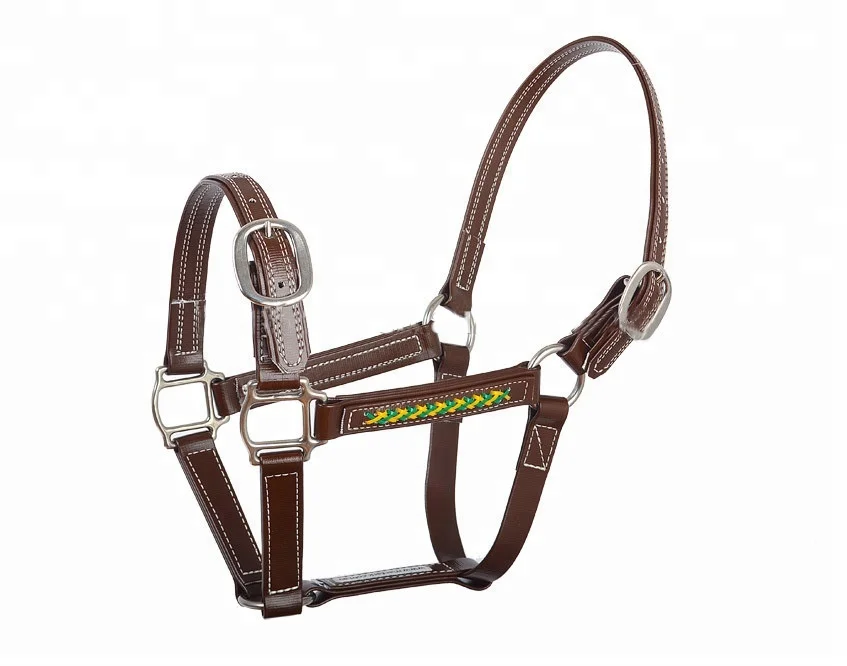 Arabian Colorful PVC Horse Halter for Horse Racing  Horse Equipment Equestrian Nylon Halter With Soft Padding