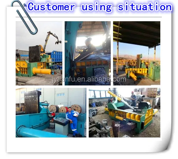 250T Metal scrap yard PLC Hydraulic copper baler press waste iron aluminium profile press machine(High Quality)