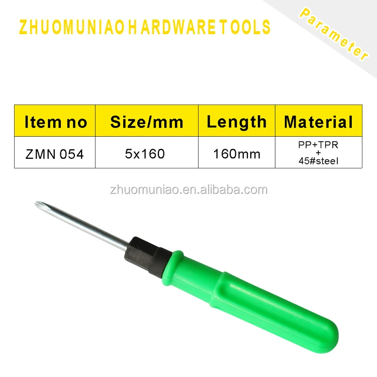 Цветная отвертка среднего размера с двойной головкой использует высококачественные полипропиленовые ручные инструменты фабричные отвертки