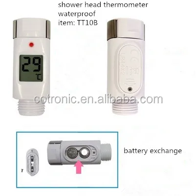 
waterproof CE ROHS approved digital bath shower thermometer 