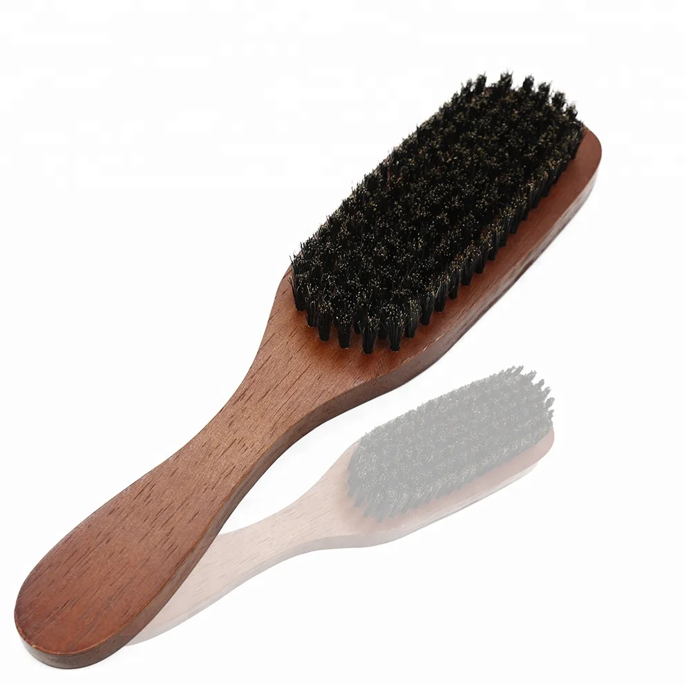 Wood Paddle Mens Beard Brush Best Boar Brislte Brush For Beard Grooming Care
