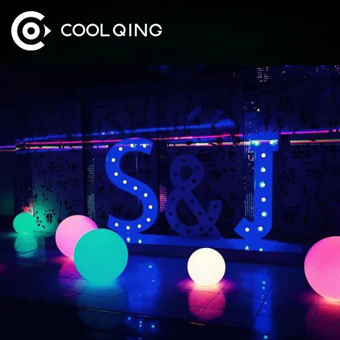 white colour light hotel furniture decoration led bowling ball