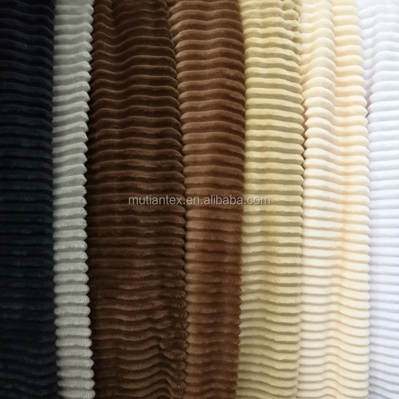 
100% Polyester Corduroy Fabric Polyester Striped Velvet 11 Wale Corduroy Upholstery Fabric 