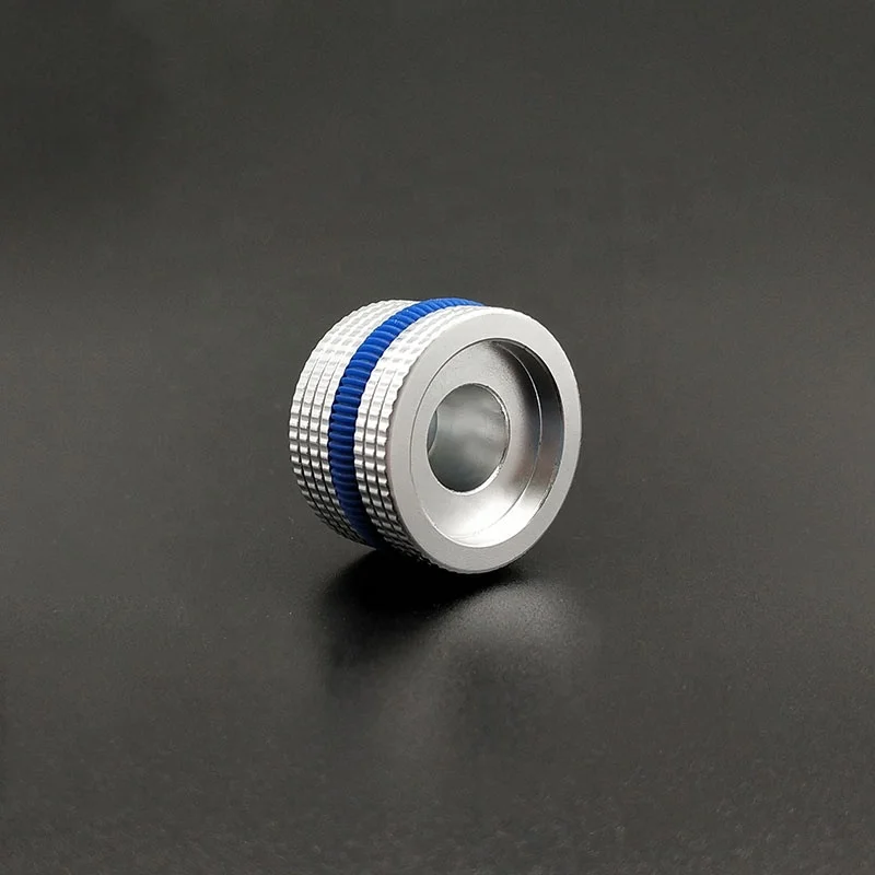 25x15.5mm Silver Pointer Sound Control Caps Knob for Hifi Audio AMP