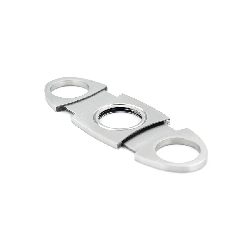2019 New Good Quality manufacturer Oval Cigar Scissors Stainless Steel Silver Custom Logo wholesale