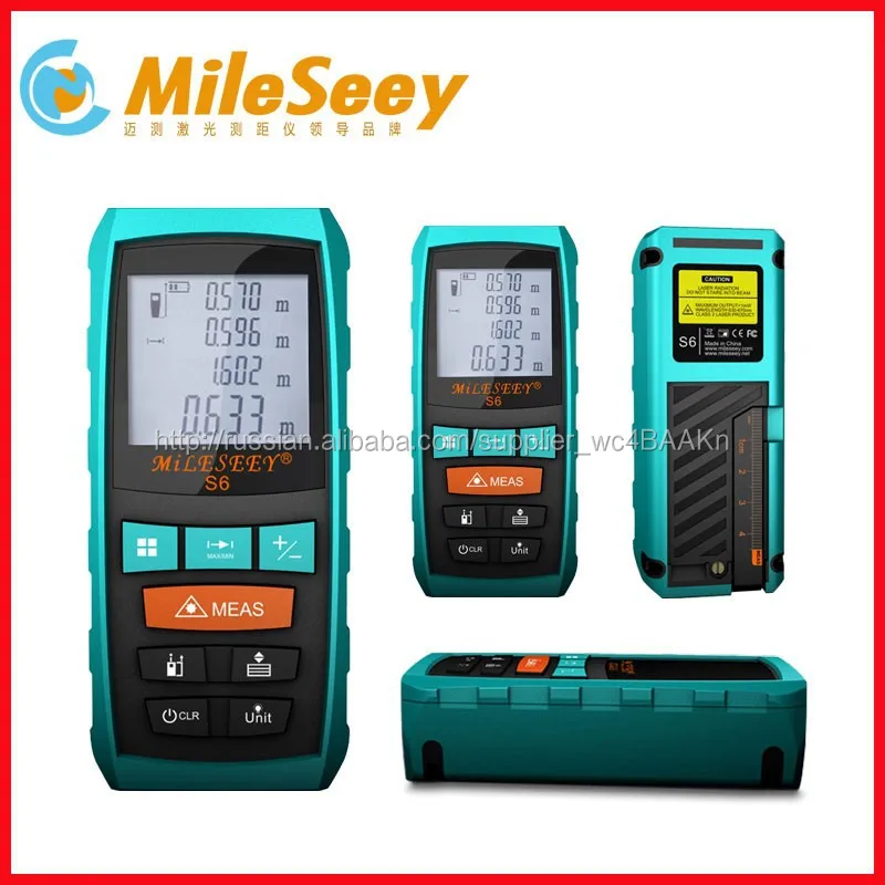 2016 Горячий Продавать Mileseey S6 100 М digital wall рулетка Бренд Метр Рулетка 100 м