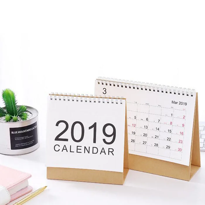 Custom luxury 2019 desk calender printing