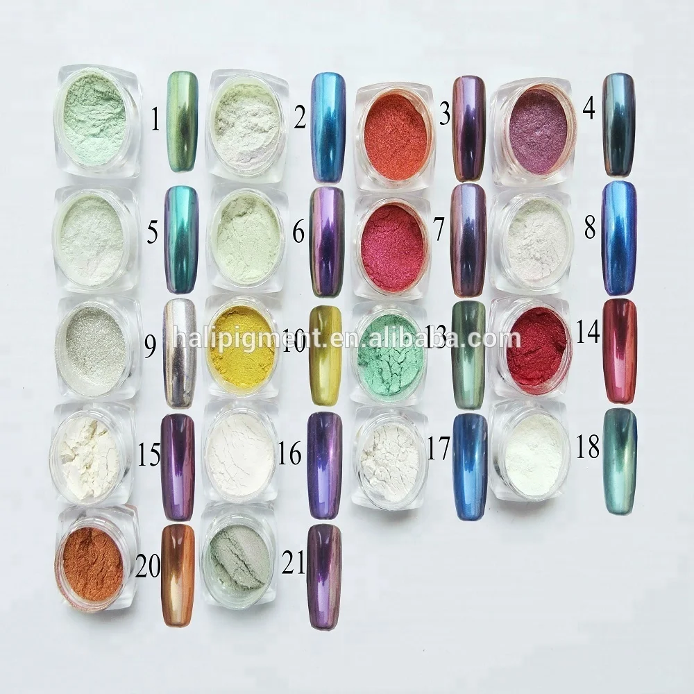  Серебристый хромовый пигмент для нейл-арта цвет: серебристый эффект Хамелеона артикул: 9