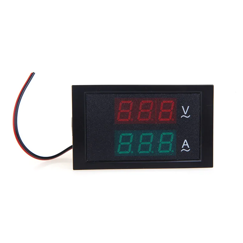 Digital LED Voltage Meter Ammeter Voltmeter with Current Transformer AC80-300V 0-100.0A Dual Display