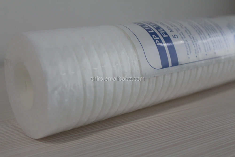 10 дюймов аэродинамическим способом из расплава PP фильтрующий элемент с прорезями