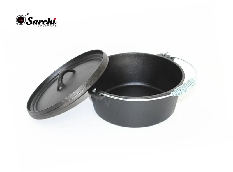 Amazon Products Cast iron dutch oven Camping cookware Pre-seasoned cast iron dutch oven