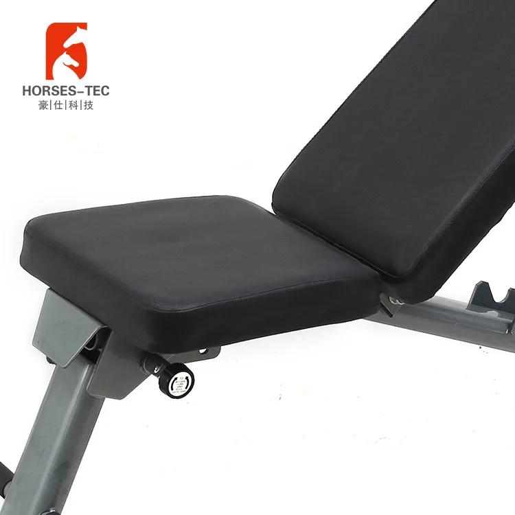 Folding bodybuilding machine lifting weight bench gym