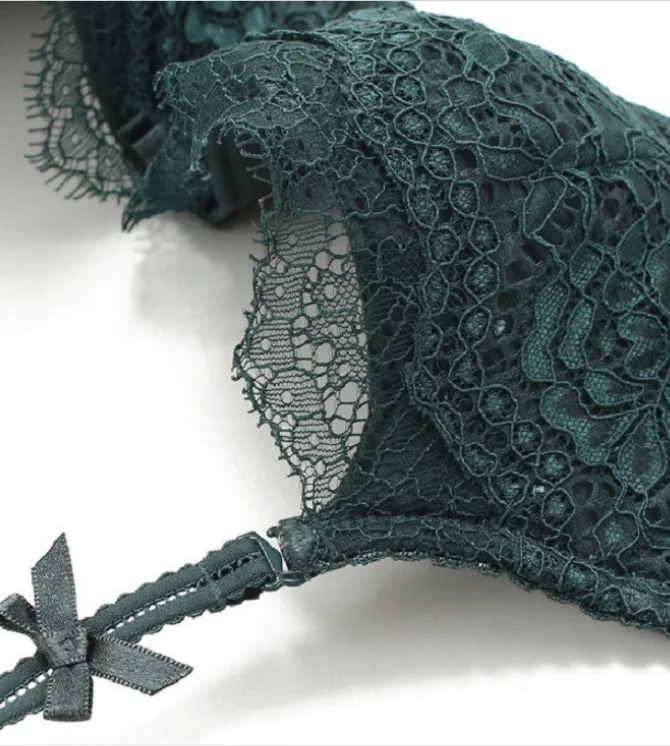 Embroidery Padded Bra Set Lace Bra Set Sexy Lingerie Women Underwear Sets