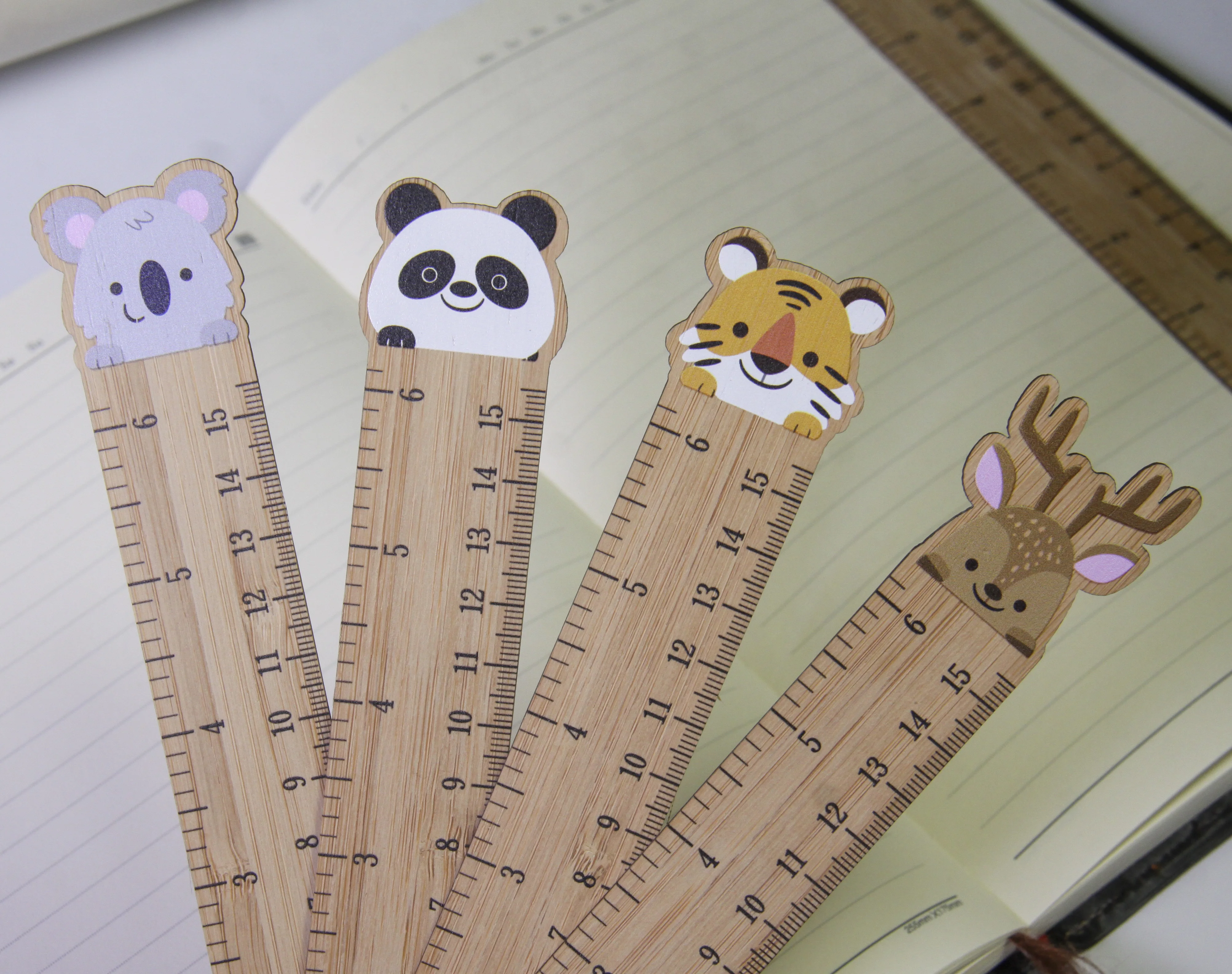 new design animal wooden ruler