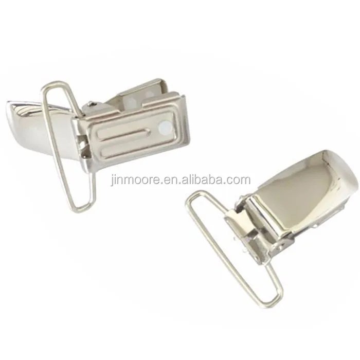 MSC09 Lead Free 30 mm Metal Pacifier Clips For Bib Suspender Holder
