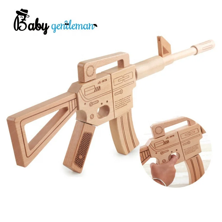 Most popular assembling wooden toy gun for kids Z03085B