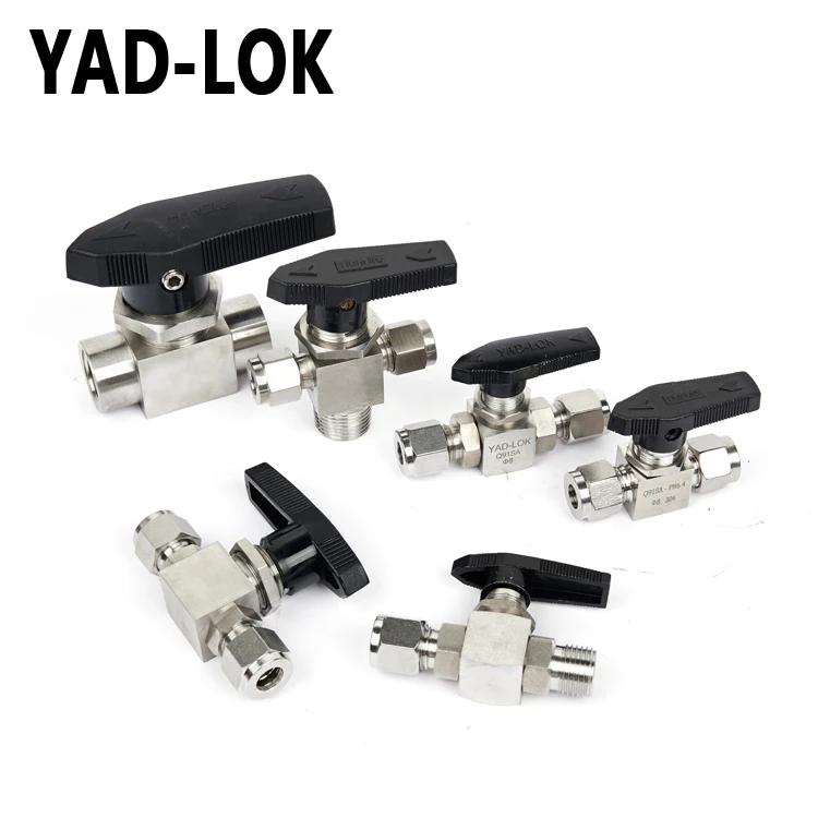 
YAD-LOK 1/4 Inch Vacuum Pressure Stainless Steel 3 Way Ball Valve 