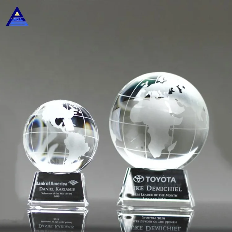 2020 Newest Glass Globe Awards- -No.1 Crystal Trophy Factory