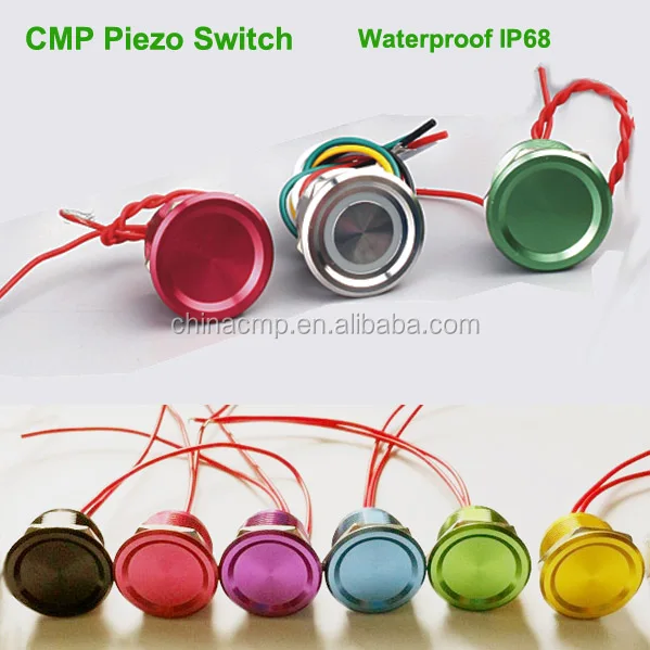 Sealed, Long Life, metal Anti-vandal piezo Switches(waterproof IP68 push TOUCH button switch),with CE,TUV certifications