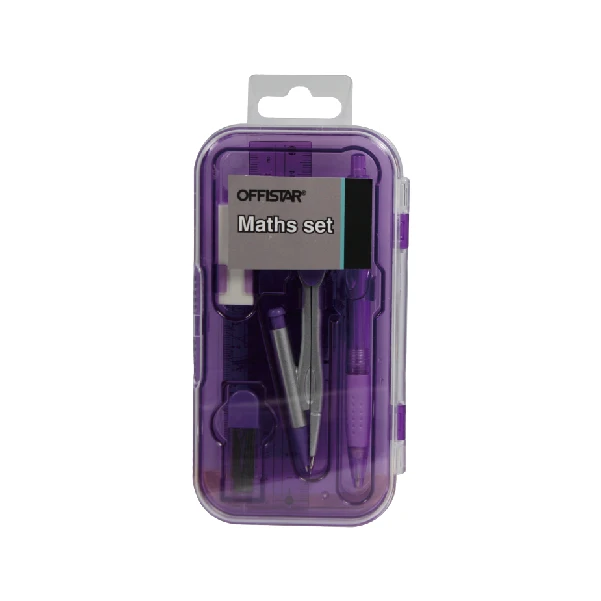 Набор математических принадлежностей с логотипом на заказ, Офисная и школьная Геометрическая линейка, компас, в коробке