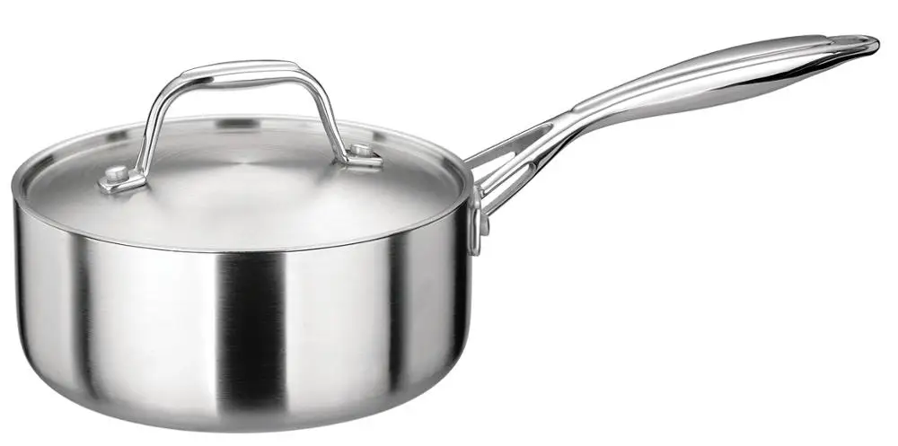 SHUNFA 10 Pcs Cookware Sets Non-stick Cookware Sets Thermometer Tri-ply Stainless Steel Eco-friendly  Metal