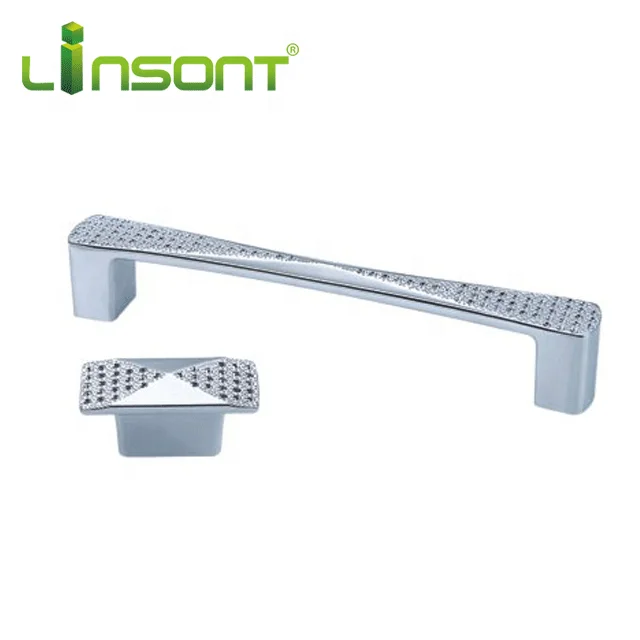 Hot Sale Linsont OEM Factory Popular Kitchen Cabinet Hardware Zinc Alloy Pull Handle Factory