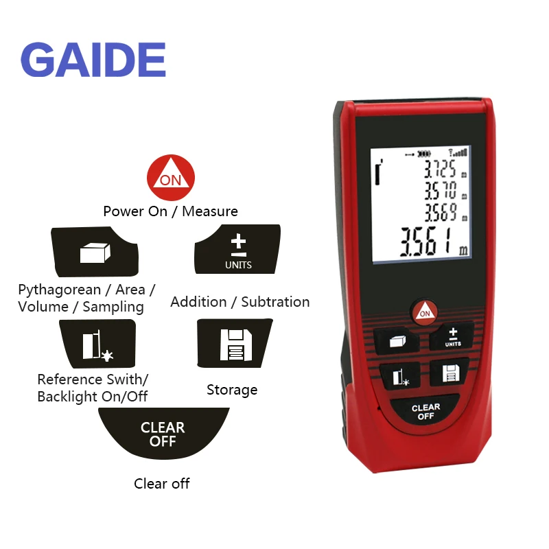 Electronic high precision distance measuring digital laser meter