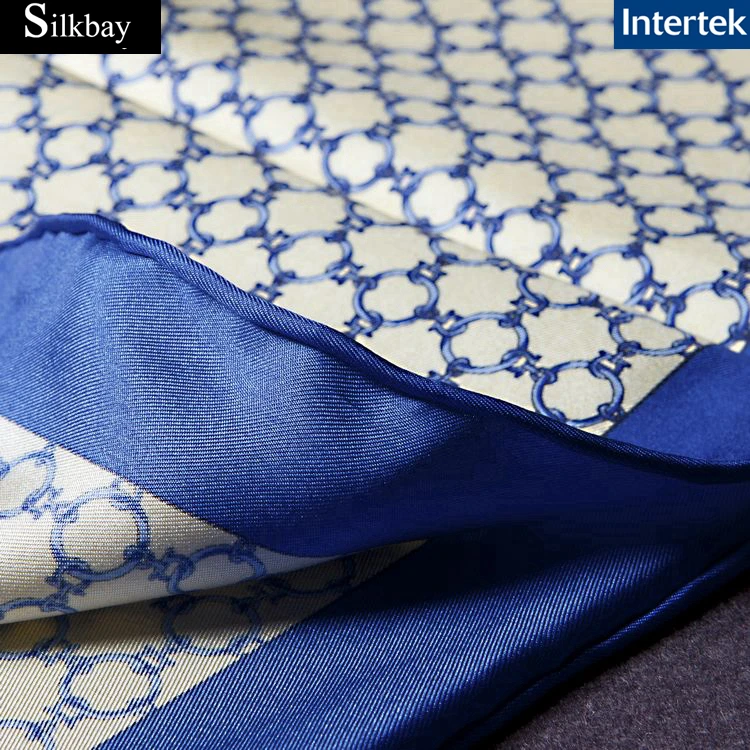 
14mm silk twill pocket square scarf for men 