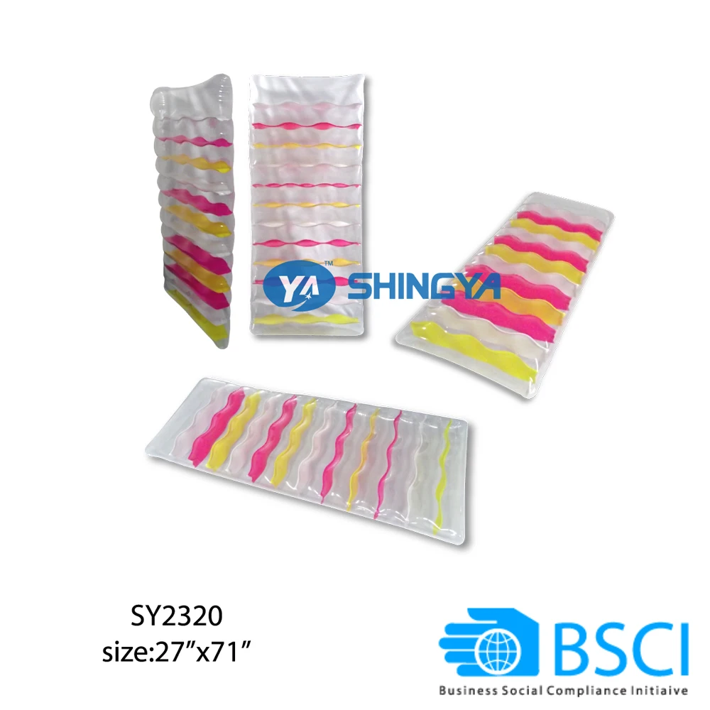 
BSCI Factory inflatable air mattress swimming pool floating bed 