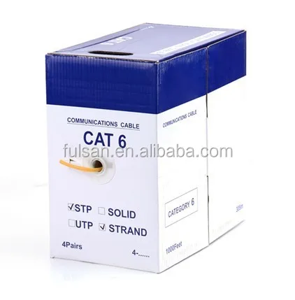 CE ROHS ISO certificated Factory Price 24awg utp cat5e cable 4 pair
