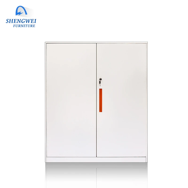 small storage cabinet half height 2 swing door metal file cabinet with adjustable shelf