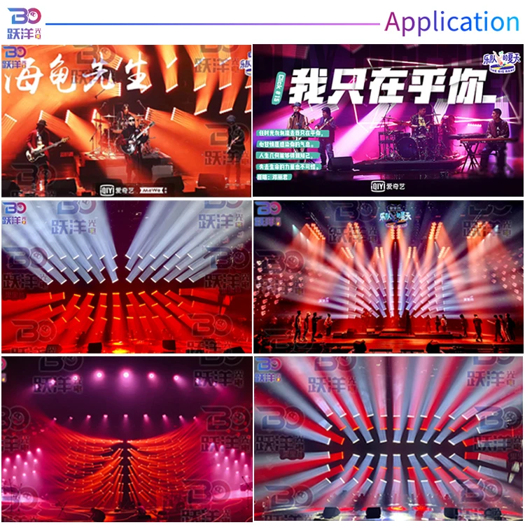 High Quality high power LED 6x60w 4-in-1 Rgbw Beam Led Zoom Moving Head with wash effect stage light for TV studio