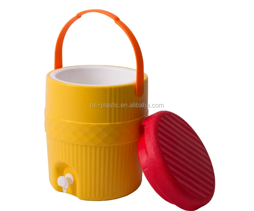 Plastic cooler box for outdoor wine with jug /Beverage/water Bucket Cooler tank (2Gallon/7.6L)