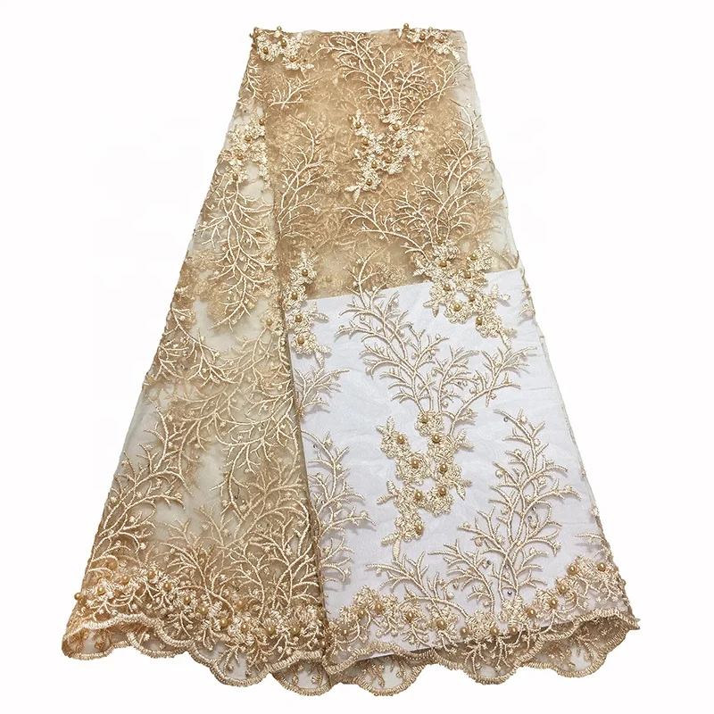 wholesale China high quality material african net embroidery lace fabric