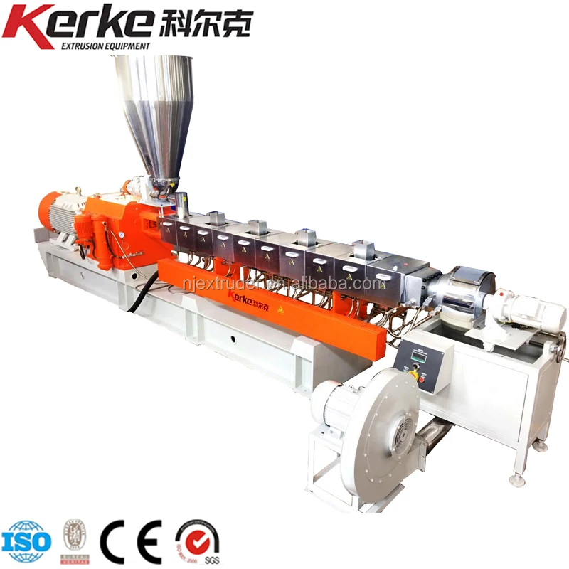 Пластиковые Двойной Винт Экструдер Машина PE WPC гранулы линии