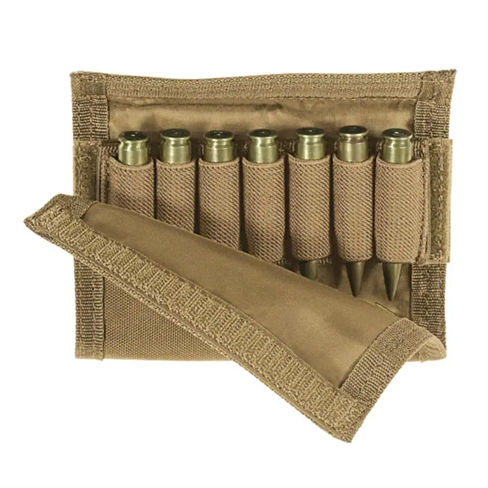 Tactical Adjustable Cheek Rest with Ammo Carrier and Triple Strap Adjustment