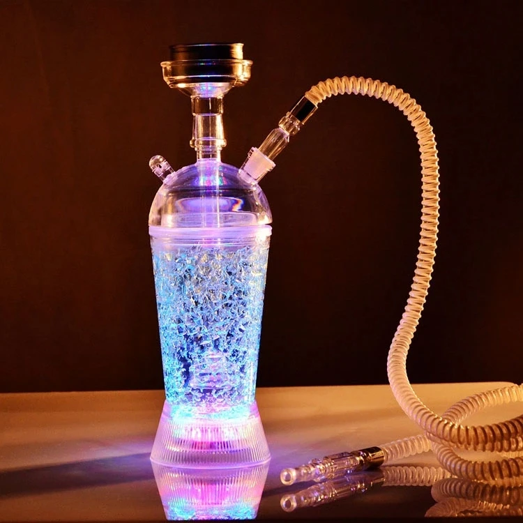 Wholesale Custom colorful smoke car Hookah Shisha for sale Chicha sheesha portable led hookah Cup Travel hookah set