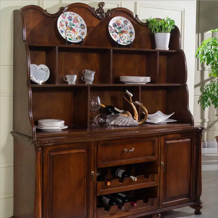 
antique wooden European Living Room Locker wine Cabinet for Sale p10276 