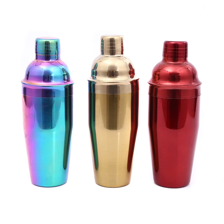 
Gold plated rose gold color japanese cocktail shaker set 