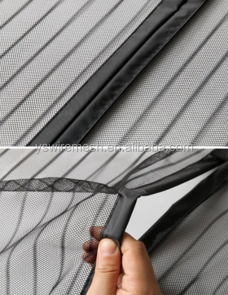 Hand free magnetic net screen/magnetic mesh screen door/hanging fly screen curtain