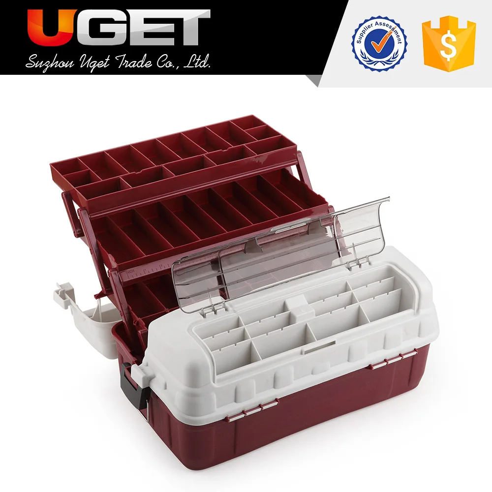 
Multi-functional plastic fishing tackle box portable 